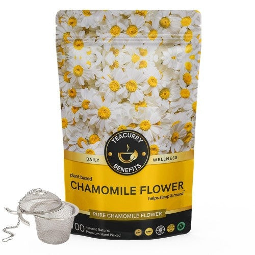 Teacurry Chamomile Tea Pouch With Infuser 
