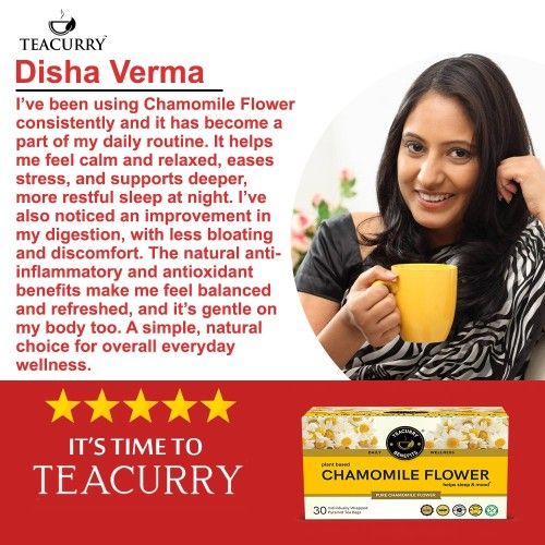 Teacurry Chamomile Tea Testimonial 