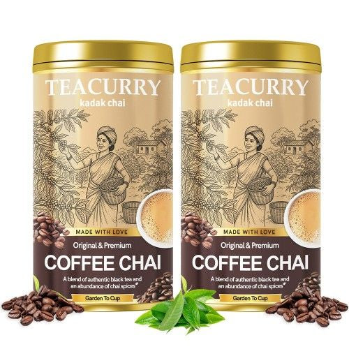 Teacurry Coffee Tea Tin Can 