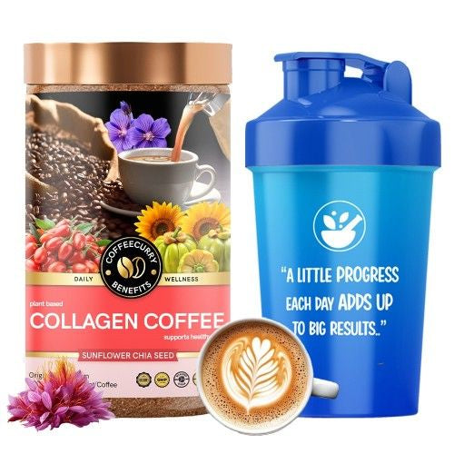 Coffeecurry Collagen Coffee with Shaker