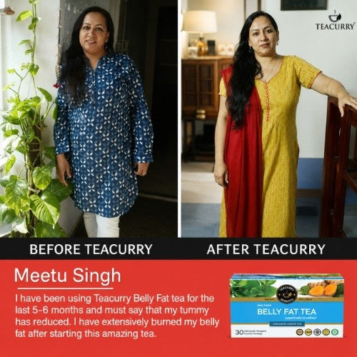 Teacurry Belly Fat Tea Before and After Testimonial 