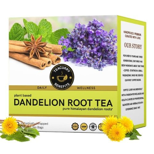 Teacurry Dandelion Root Tea 3D Box