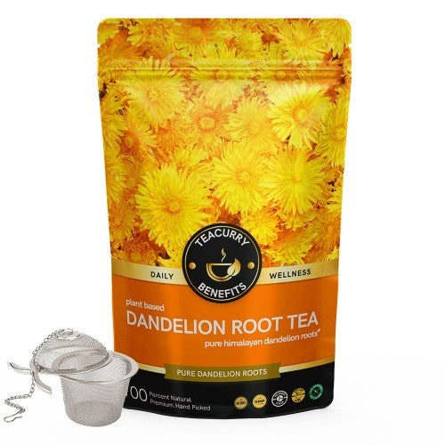 Teacurry Dandelion Root Tea Pouch with Infuser