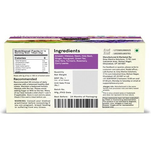 Teacurry Anti Dandruff Tea Back Image