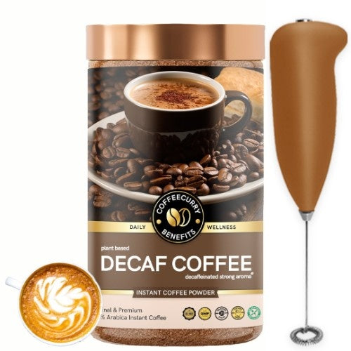 Coffeecurry Decaf Coffee with Frother