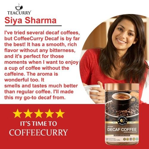 Coffeecurry Decaf Coffee Testimonial Image