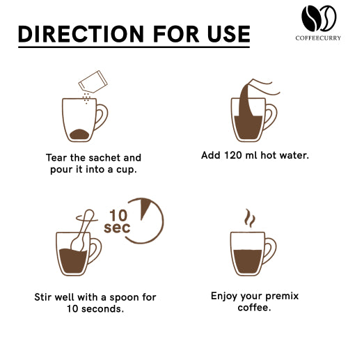 Teacurry decaf coffee premix direction for use