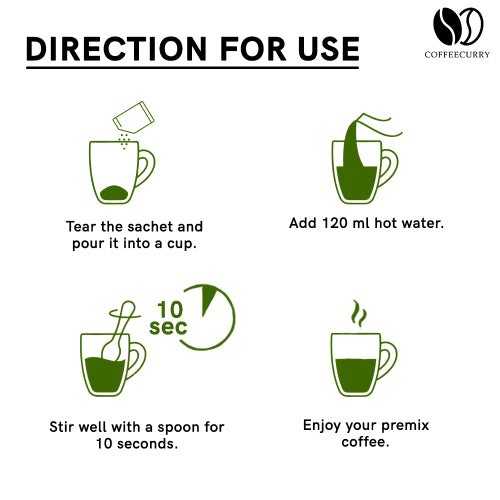 Teacurry energy coffee premix direction for use