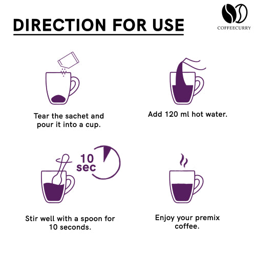 Teacurry Ceo coffee premix direction for use