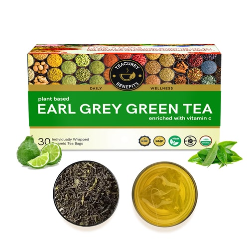 Teacurry Earl Grey Green Tea - Tea bags 