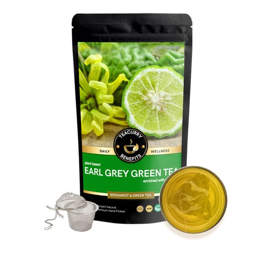 Teacurry Earl Grey Green Tea  - lose pack with infuser