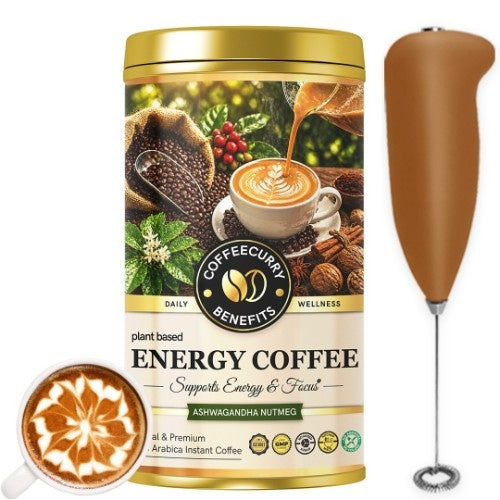 Coffeecurry Energy Coffee Can with Frother 