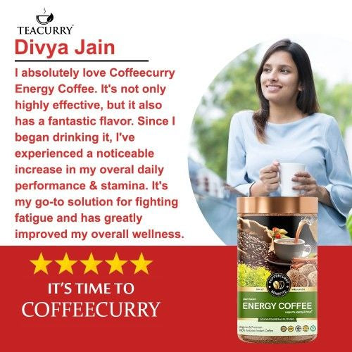 Coffeecurry Energy Coffee Testimonial Image