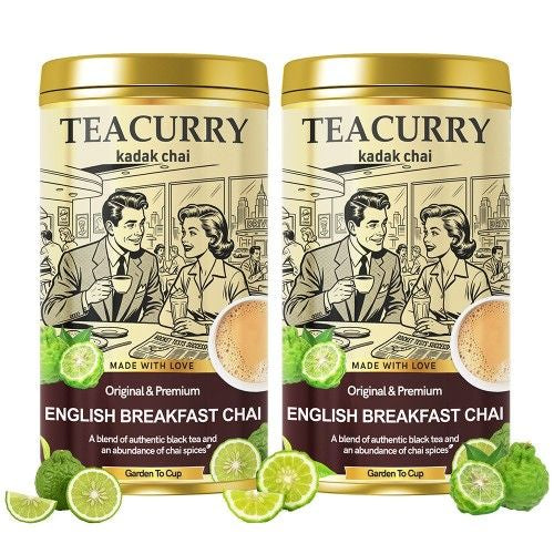Teacurry English Breakfast Chai Tin Can 