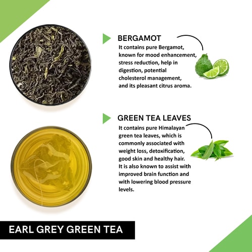 Teacurry Earl Grey Green Tea  - ingredients 
