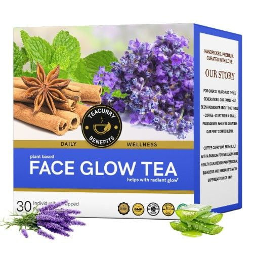 Teacurry Face Glow Tea 3D Box