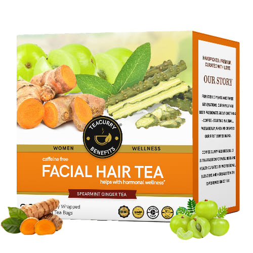 Teacurry Facial Hair Tea 3d Box