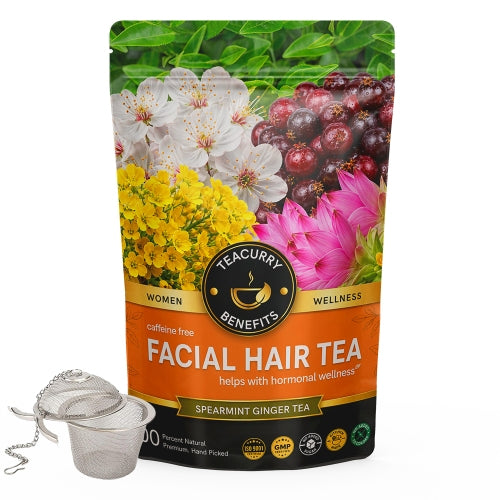 Teacurry Facial Hair Tea - Pouch with Infuser Image
