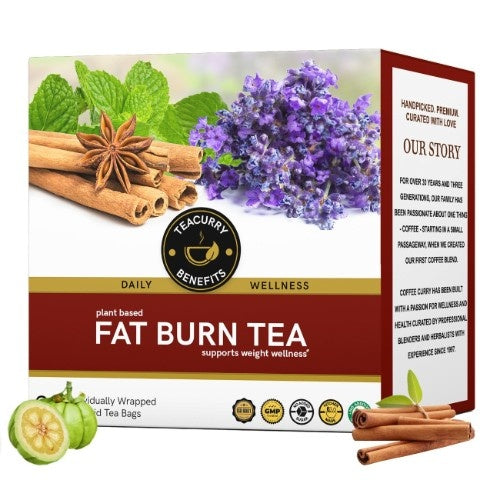 Teacurry Fat Burn Tea 3D Box