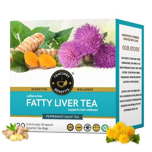 Teacurry Fatty Liver Tea 3D Box