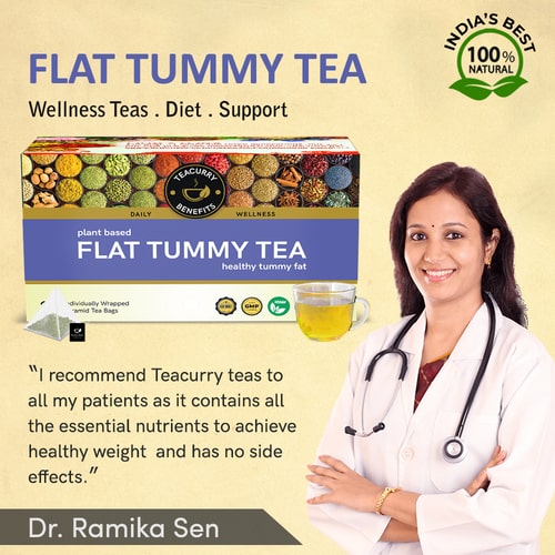 Teacurry Flat Tummy Tea  - recommended by Doctors 