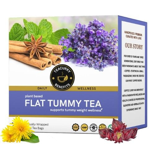 Teacurry Flat Tummy Tea 3D Box