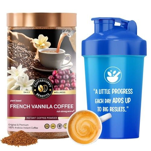 Coffecurry French Vanilla Coffee with Shaker