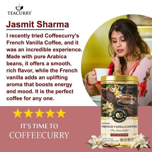 Coffeecurry French Vanilla Instant Coffee Powder Testimonial 