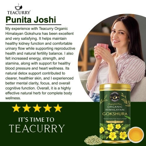 Testimonial Review of Teacurry Organic Himalayan Gokshura 