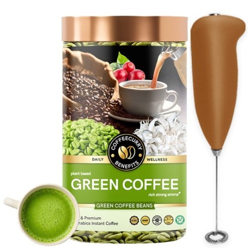 Coffeecurry Green Coffee Bean with Frother