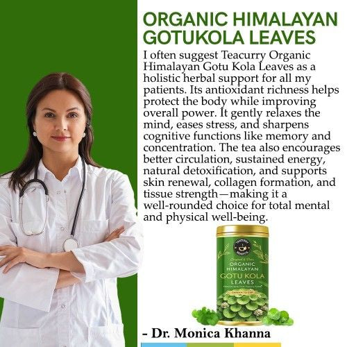 Teacurry Organic Himalayan Gotu Kola Leaves Doctors Recommends 