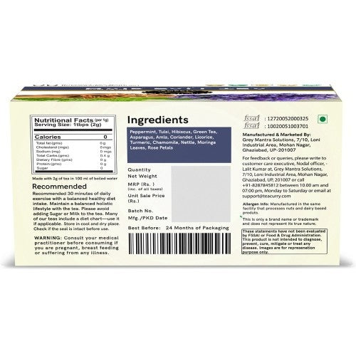 Teacurry Hair Fall Tea Back Image