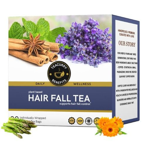 Teacurry Hair Fall Tea 3D Box