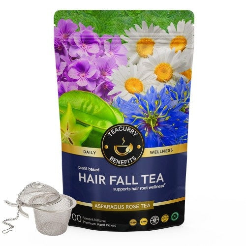 Teacurry Hair Fall Tea Pouch with Infuser