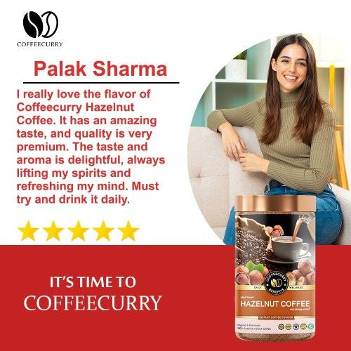 Coffeecurry Hazelnut Coffee Testimonial Image
