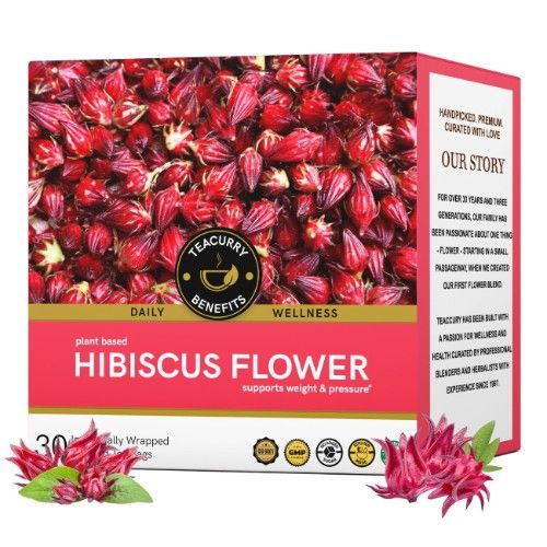 Teacurry Hibiscus Flower Tea 3D Box