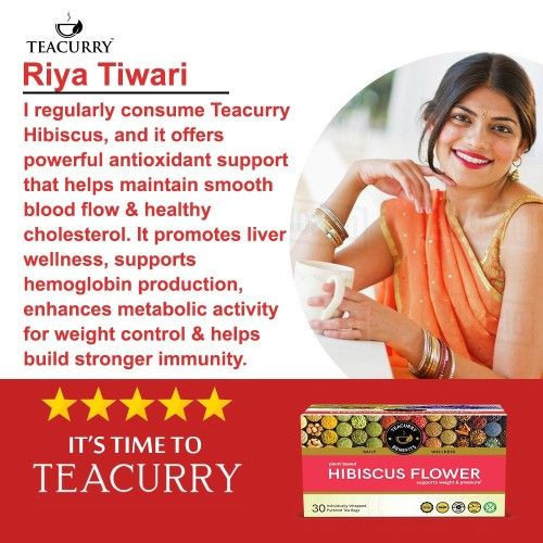 Teacurry Hibiscus Flower Tea Testimonial Image