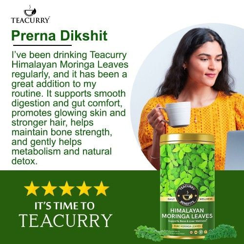 Teacurry Himalayan Moringa Leaves Tea Testimonial Image
