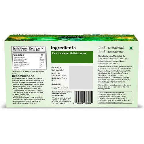 Himalayan Mullein Leaf Tea Back Image 