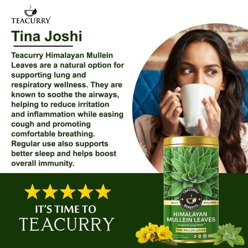 Teacurry Himalayan Mullein Leaves Tea Testimonial Image