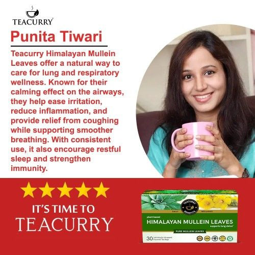 Teacurry Himalayan Mullein Tea Testimonial 