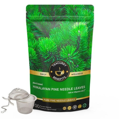 Teacurry Himalayan Pine Needle Tea Pouch With Infuser 