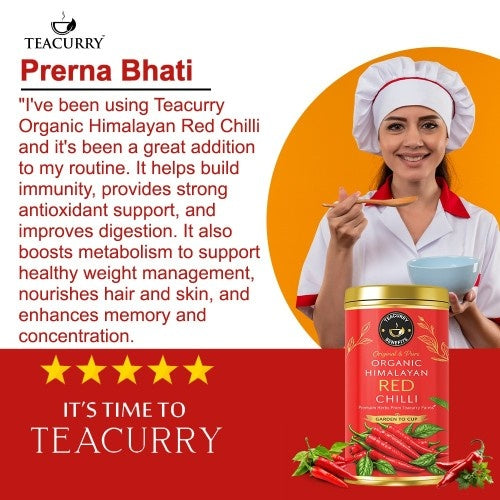 Testimonial Review of Teacurry Organic Himalayan Red Chillies