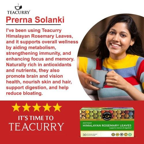 Teacurry Himalayan Rosemary Tea Testimonial Image 
