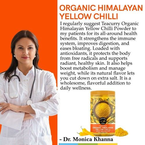 Organic Himalayan Yellow Chilli Powder Doctor Recommends 