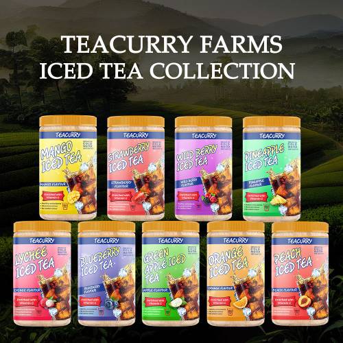 Litchi Instant Iced Tea Mix - Highly Flavourful, All Natural Ice Tea Powder for Instant Ice Brews & Cold Brews