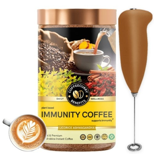 Coffeecurry Immunity Coffee with Frother