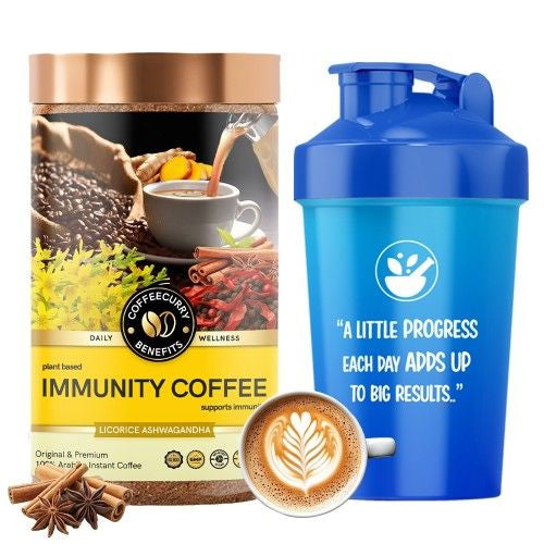 Coffeecurry Immunity Coffee with Shaker