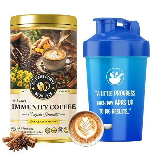 Coffeecurry Immunity Coffee with Shaker 