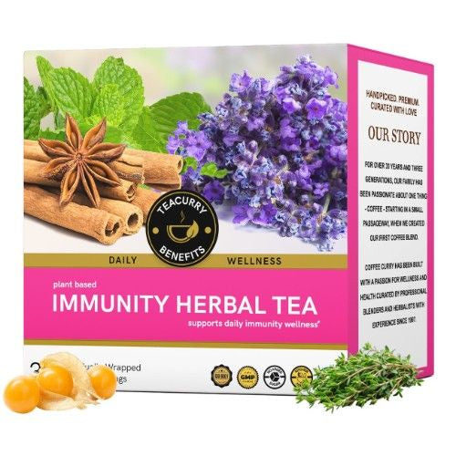 Teacurry Immunity Herbal Tea 3D Box